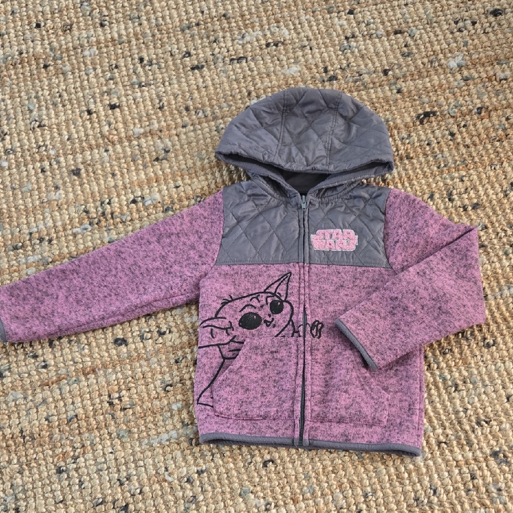 Star Wars] Kids Hoodie in Pink and Gray